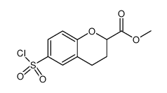 6-Chlorosulfonyl-chroman-2-carboxylic acid methyl ester Structure