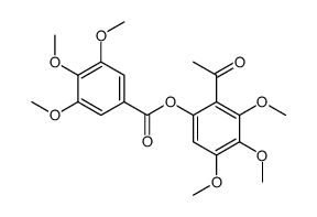 (2-acetyl-3,4,5-trimethoxyphenyl) 3,4,5-trimethoxybenzoate结构式