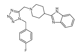 1H-Benzimidazole,2-[1-[[1-[(4-fluorophenyl)methyl]-1H-tetrazol-5-yl]methyl]-4-piperidinyl]-(9CI) picture