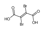 (E)-2,3-Dibromo-2-butenedioic acid structure