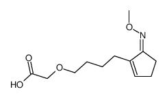2-[4-(5-methoxyiminocyclopenten-1-yl)butoxy]acetic acid Structure