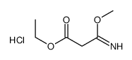 ethyl 3-imino-3-methoxypropanoate,hydrochloride结构式