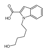 1-(5-hydroxypentyl)indole-2-carboxylic acid Structure