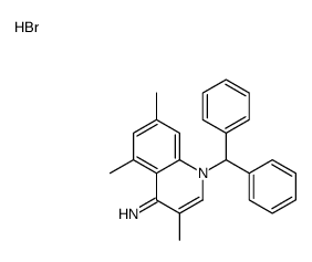 1-benzhydryl-3,5,7-trimethylquinolin-1-ium-4-amine,bromide结构式