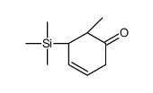 (5R,6S)-6-methyl-5-trimethylsilylcyclohex-3-en-1-one Structure
