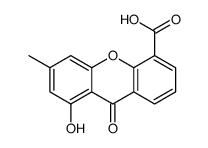 8-hydroxy-6-methyl-9-oxoxanthene-4-carboxylic acid Structure