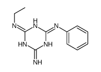 4-N-ethyl-2-N-phenyl-1,3,5-triazine-2,4,6-triamine结构式