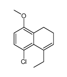 5-chloro-4-ethyl-8-methoxy-1,2-dihydronaphthalene结构式