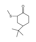 (2S,4R)-4-tert-butyl-2-methylsulfanylcyclohexan-1-one结构式