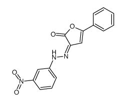 3-[(3-Nitro-phenyl)-hydrazono]-5-phenyl-3H-furan-2-one结构式