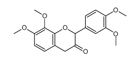 2-(3,4-dimethoxyphenyl)-7,8-dimethoxy-4H-chromen-3-one结构式