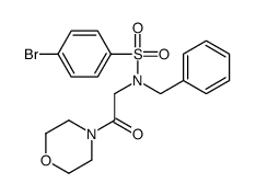 N-benzyl-4-bromo-N-(2-morpholin-4-yl-2-oxoethyl)benzenesulfonamide Structure
