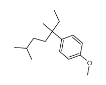 1-(3',6'-dimethyl-3-heptyl)-4-methoxybenzene结构式