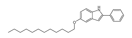 5-dodecoxy-2-phenyl-1H-indole结构式