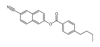(6-cyanonaphthalen-2-yl) 4-butylbenzoate Structure