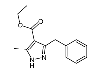 ethyl 3-benzyl-5-methyl-1H-pyrazole-4-carboxylate Structure