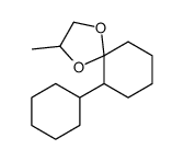 6-cyclohexyl-3-methyl-1,4-dioxaspiro[4.5]decane Structure