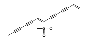 7-methylsulfonyltrideca-1,7-dien-3,5,9,11-tetrayne结构式