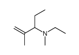N-ethyl-N,2-dimethylpent-1-en-3-amine结构式