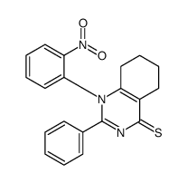 1-(2-nitrophenyl)-2-phenyl-5,6,7,8-tetrahydroquinazoline-4-thione Structure