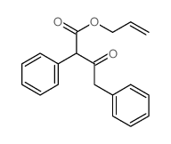 prop-2-enyl 3-oxo-2,4-diphenyl-butanoate structure