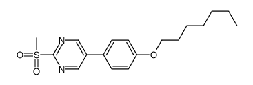 5-(4-heptoxyphenyl)-2-methylsulfonylpyrimidine Structure