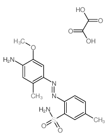 2-(4-amino-5-methoxy-2-methyl-phenyl)diazenyl-5-methyl-benzenesulfonamide; oxalic acid Structure