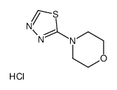 4-(1,3,4-thiadiazol-2-yl)morpholine,hydrochloride Structure