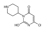 6-chloro-3-piperidin-4-yl-1H-pyrimidine-2,4-dione结构式