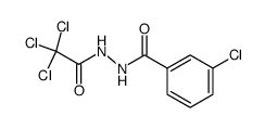 N-trichloroacetyl-N'-3-chlorobenzoylhydrazine Structure