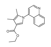 ethyl 4,5-dimethyl-1-quinolin-4-ylpyrrole-3-carboxylate结构式