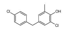 2-chloro-4-[(4-chlorophenyl)methyl]-6-methylphenol结构式