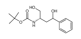 (3-hydroxy-1-(S)-hydroxymethyl-3-phenylpropyl)-carbamic acid tert-butyl ester Structure