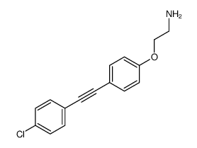 2-[4-[2-(4-chlorophenyl)ethynyl]phenoxy]ethanamine Structure