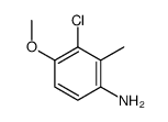 3-chloro-4-methoxy-2-methylaniline结构式