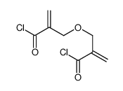 2-(2-carbonochloridoylprop-2-enoxymethyl)prop-2-enoyl chloride结构式