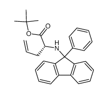 t-butyl (R)-N-(9-phenyl-9H-fluoren-9-yl)allylglycinate Structure