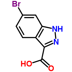 6-Bromo-3-indazolecarboxylic acid Structure