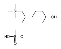 methanesulfonic acid,6-methyl-7-trimethylsilylhept-5-en-2-ol Structure