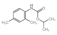 propan-2-yl N-(2,4-dimethylphenyl)carbamate结构式