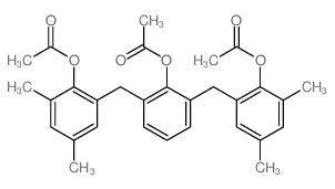 Phenol,2,6-bis[[2-(acetyloxy)-3,5-dimethylphenyl]methyl]-,1-acetate picture