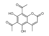 6,8-diacetyl-5,7-hydroxy-4-methylcouumarin结构式