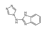 (9ci)-n-4H-1,2,4-噻唑-4-基-1H-苯并咪唑-2-胺结构式