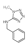 1H-Tetrazol-5-amine, 1-methyl-N- (phenylmethyl)- Structure