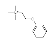 trimethyl(2-phenoxyethyl)azanium结构式