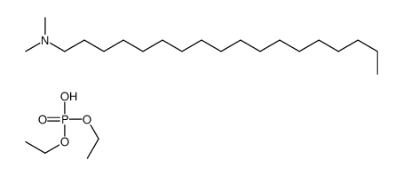 diethyl hydrogen phosphate,N,N-dimethyloctadecan-1-amine结构式