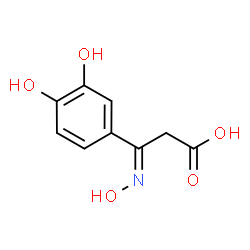 Benzenepropanoic acid, 3,4-dihydroxy-ba-(hydroxyimino)- (9CI) structure