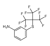 3-[1,1,1,3,3,3-hexafluoro-2-(trifluoromethyl)propan-2-yl]sulfanylaniline结构式