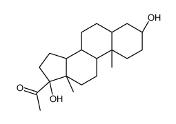 5-Alpha-妊娠-3-alpha-17-二醇-20-酮结构式