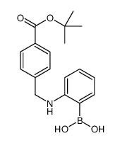 (2-((4-(Tert-Butoxycarbonyl)benzyl)amino)phenyl)boronic acid结构式